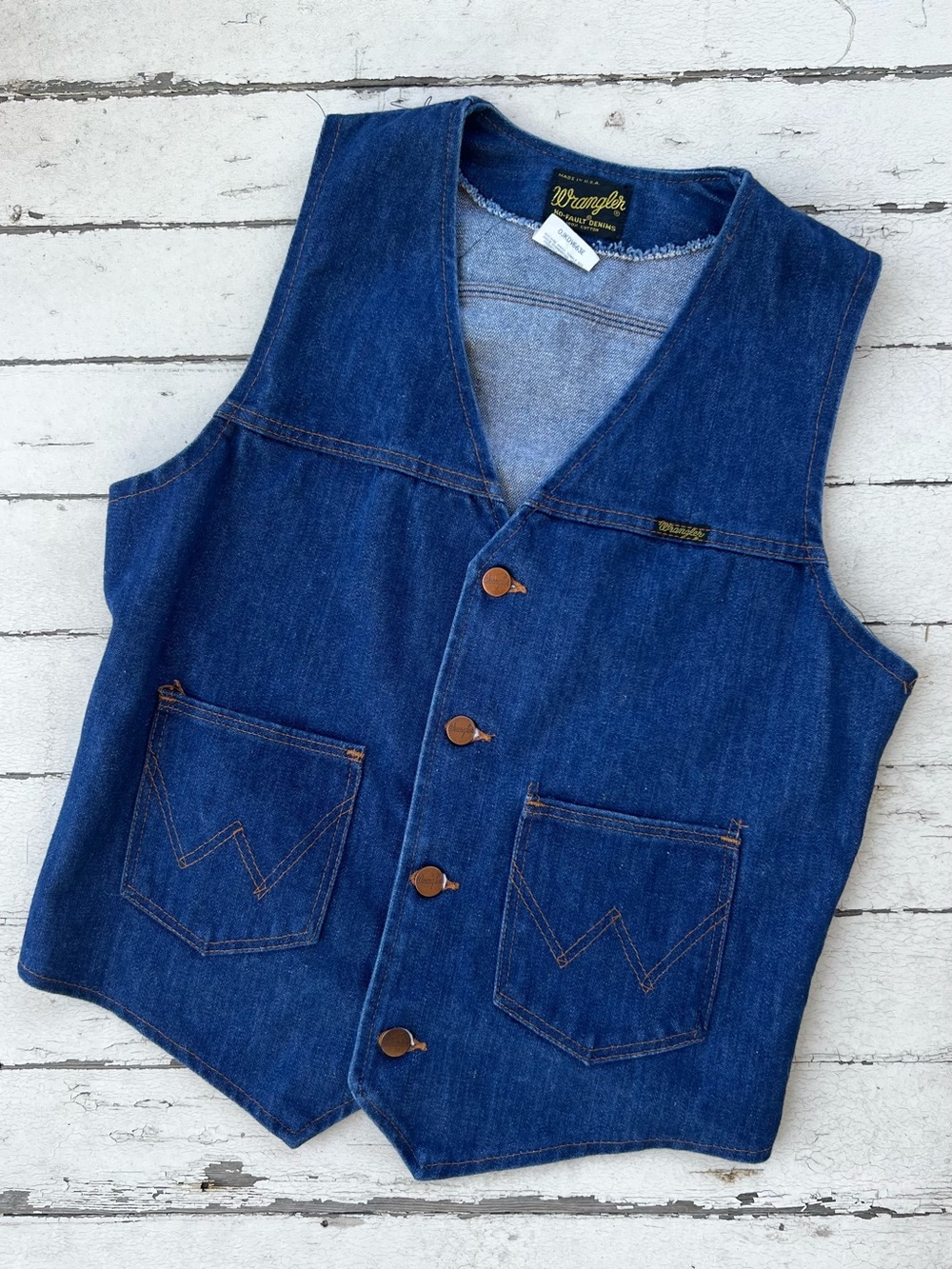 Vintage Wrangler Blue Denim Vest
